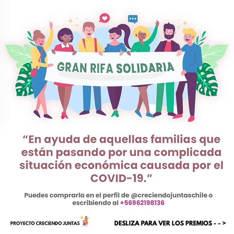 Ficha informativa: Gran rifa solidaria, ayuda a las familias que pason por una complicada situación eonómica causada por el covid